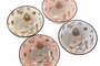 DKD Home Decor Sushi Set 12 Piezas Gato Multicolor en Bambú y Gres