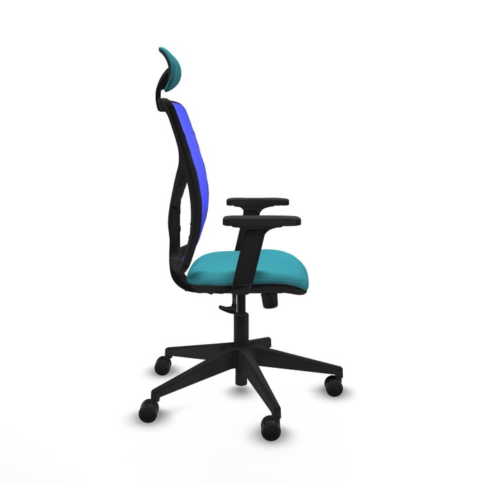 PIQUERAS Y CRESPO Silla de oficina Motilla con mecanismo Sincro, color Turquesa y Azul PIQUERAS Y CRESPO Silla de oficina Motilla con mecanismo Sincro, color Turquesa y Azul