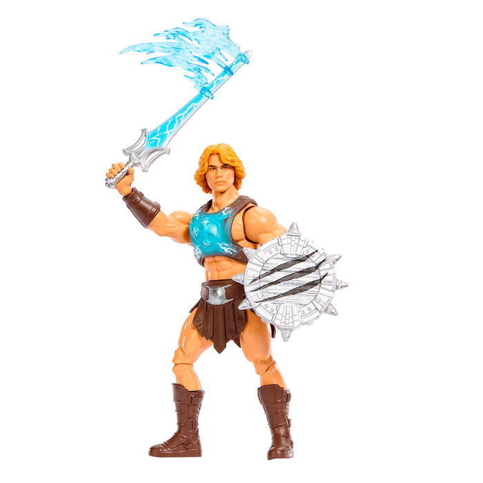 Mattel Figura Masters of the Universe Jkj02 He-Man de 13.97 cm con Espada del Poder y Accesorios, Basada en la Película de Acción Real