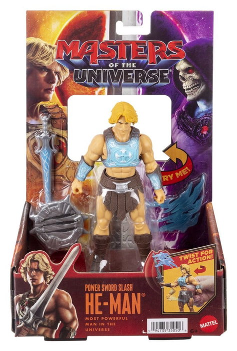 Mattel Figura Masters of the Universe Jkj02 He-Man de 13.97 cm con Espada del Poder y Accesorios, Basada en la Película de Acción Real Mattel Figura Masters of the Universe Jkj02 He-Man de 13.97 cm con Espada del Poder y Accesorios, Basada en la Película de Acción Real
