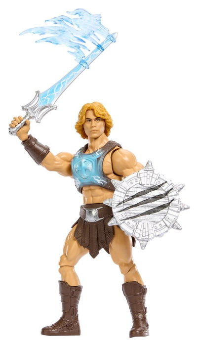 Mattel Figura Masters of the Universe Jkj02 He-Man de 13.97 cm con Espada del Poder y Accesorios, Basada en la Película de Acción Real Mattel Figura Masters of the Universe Jkj02 He-Man de 13.97 cm con Espada del Poder y Accesorios, Basada en la Película de Acción Real