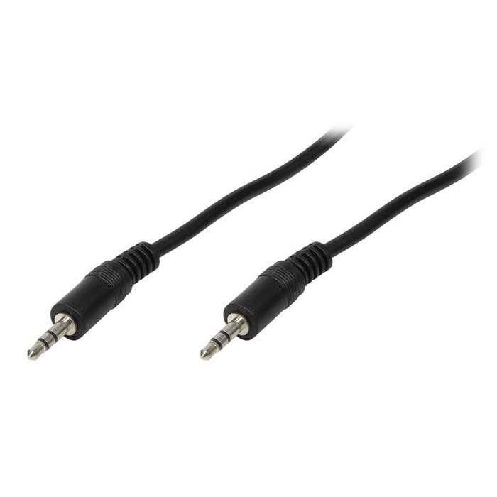 LogiLink Audiokabel 1x 3,5mm a 1x 3,5mm Est/Est 1,00m negro