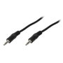 LogiLink Audiokabel 1x 3,5mm a 1x 3,5mm Est/Est 1,00m negro