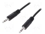 LogiLink Audiokabel 1x 3,5mm a 1x 3,5mm Est/Est 1,00m negro