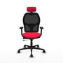PIQUERAS Y CRESPO Silla de oficina Jorquera con mecanismo Sincro/Traslack, Rojo/Negro