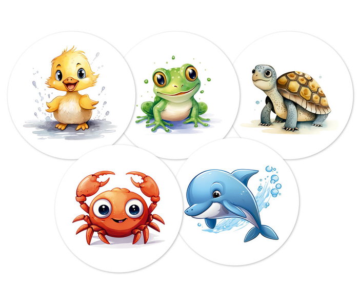 KioKids Pegatinas Termosensibles para Orinal con Dibujos de Animalitos que Aparecen con el Calor +24 Meses Pack 10 Unidades Multicolor Vinilo KioKids Pegatinas Termosensibles para Orinal con Dibujos de Animalitos que Aparecen con el Calor +24 Meses Pack 10 Unidades Multicolor Vinilo