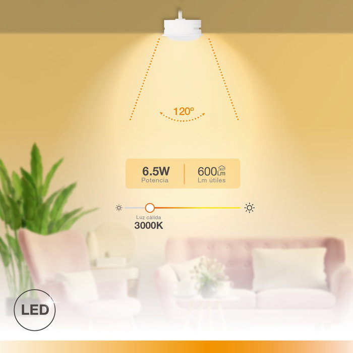 GSC Evolution Módulo LED plano Serie Andulo para focos y aros empotrables 120º 6,5W 3000K GSC Evolution Módulo LED plano Serie Andulo para focos y aros empotrables 120º 6,5W 3000K