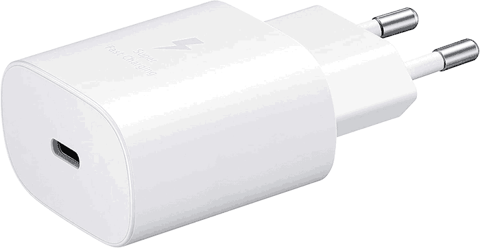 Samsung Cargador de Pared EP-TA800XWEGWW con Cable USB Tipo-C 25W Blanco Samsung Cargador de Pared EP-TA800XWEGWW con Cable USB Tipo-C 25W Blanco