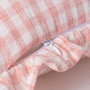 Cojín Cuadros Rosa Algodón 50 X 30 cm (Set de 2)