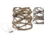DKD Home Decor Cono Ratán LED 19x19x62 Natural Surtido de 2