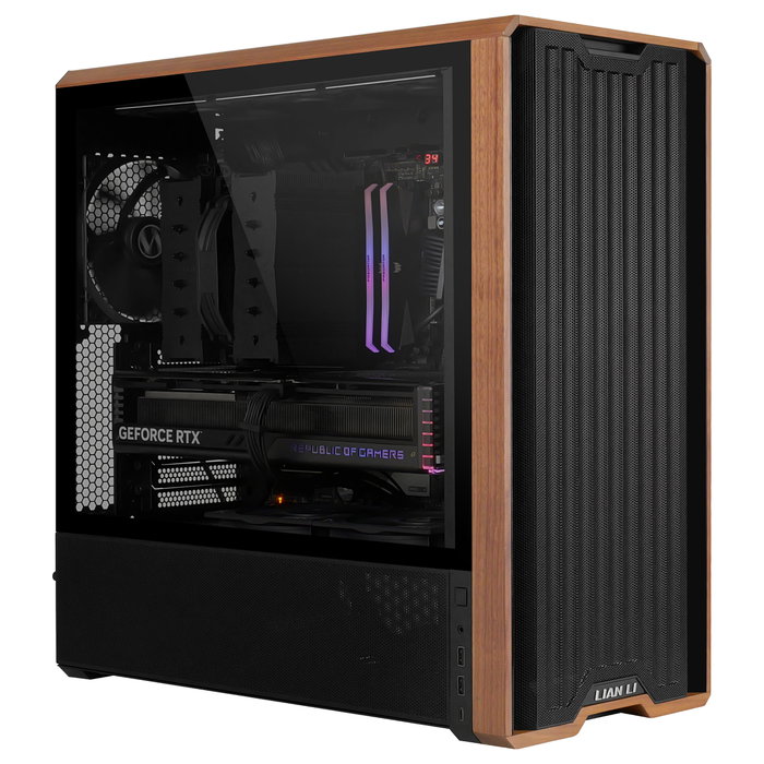 Lian Li Lancool 217 Negro y Madera