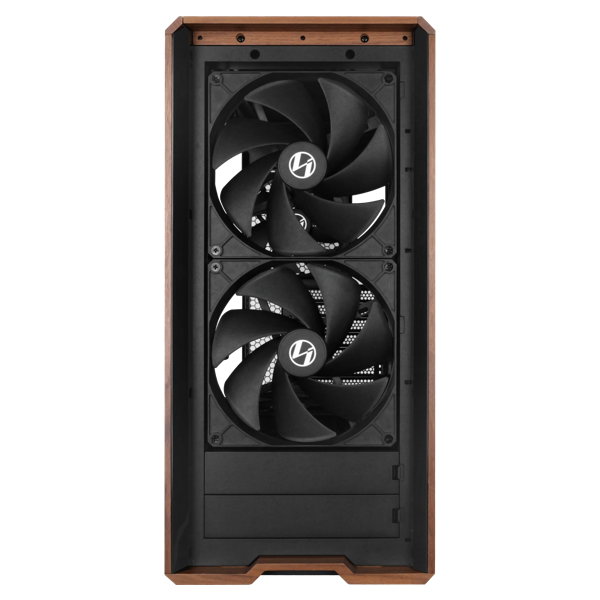 Lian Li Lancool Caja Gaming con Vidrio Templado y Detalles en Madera, Soporte ATX, USB-C, Hub ARGB