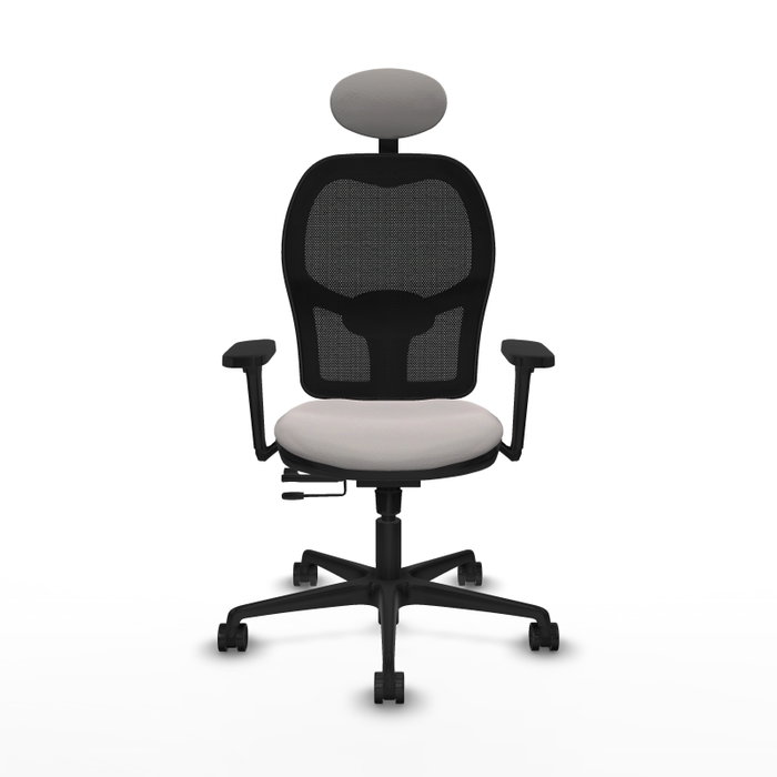 PIQUERAS Y CRESPO Silla de oficina Jorquera con mecanismo Sincro/Traslack, Blanco y Negro PIQUERAS Y CRESPO Silla de oficina Jorquera con mecanismo Sincro/Traslack, Blanco y Negro