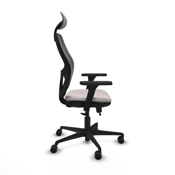 PIQUERAS Y CRESPO Silla de oficina Jorquera con mecanismo Sincro/Traslack, Blanco y Negro PIQUERAS Y CRESPO Silla de oficina Jorquera con mecanismo Sincro/Traslack, Blanco y Negro