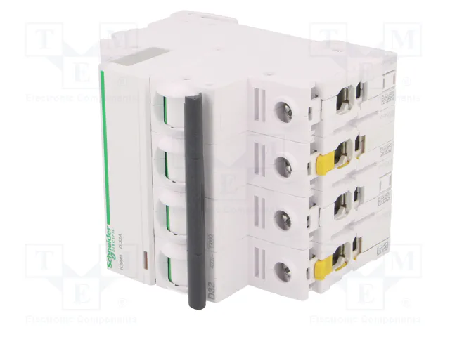 SCHNEIDER ELECTRIC iC60H Interruptor magnetotérmico 4 polos 32A Curva D