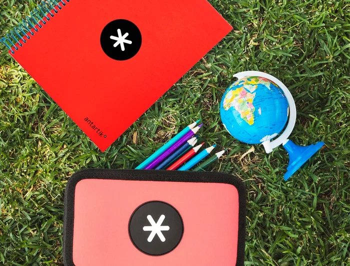 Antartik Plumier Escolar Triple Cremallera Coral 36 Piezas