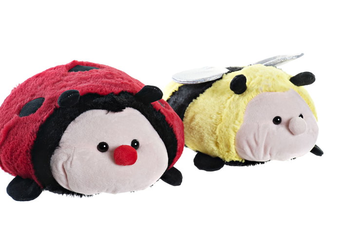 DKD Home Decor Peluche Rojo Amarillo 30 x 15 x 26 cm (4 Unidades) DKD Home Decor Peluche Rojo Amarillo 30 x 15 x 26 cm (4 Unidades)
