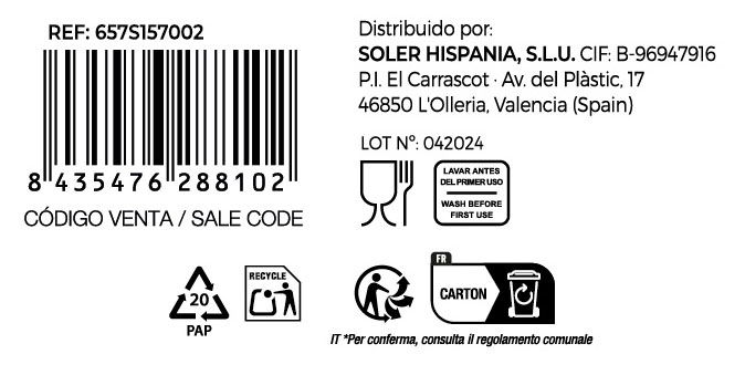 Oberglas Set 6 Copas Vino Sensatio 39 Cl