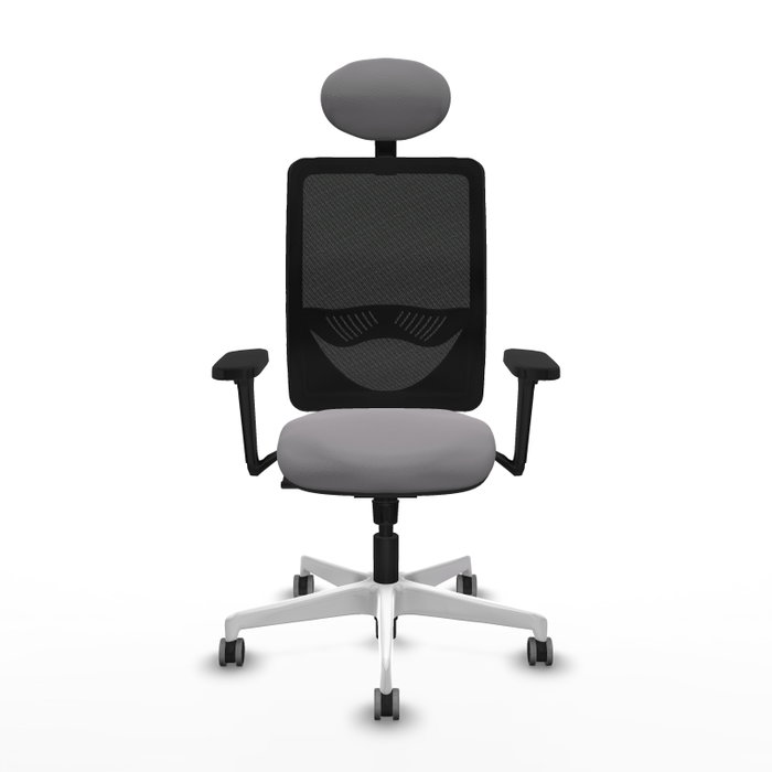 PIQUERAS Y CRESPO Silla de oficina Zulema con mecanismo Sincro, Gris y Negro PIQUERAS Y CRESPO Silla de oficina Zulema con mecanismo Sincro, Gris y Negro