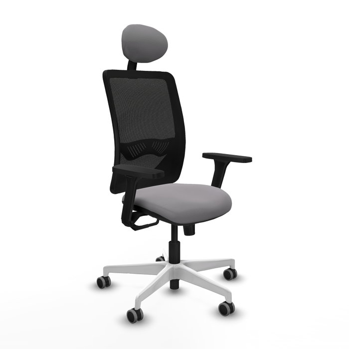 PIQUERAS Y CRESPO Silla de oficina Zulema con mecanismo Sincro, Gris y Negro PIQUERAS Y CRESPO Silla de oficina Zulema con mecanismo Sincro, Gris y Negro