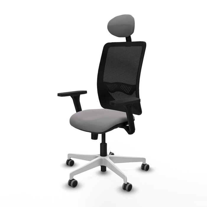 PIQUERAS Y CRESPO Silla de oficina Zulema con mecanismo Sincro, Gris y Negro PIQUERAS Y CRESPO Silla de oficina Zulema con mecanismo Sincro, Gris y Negro