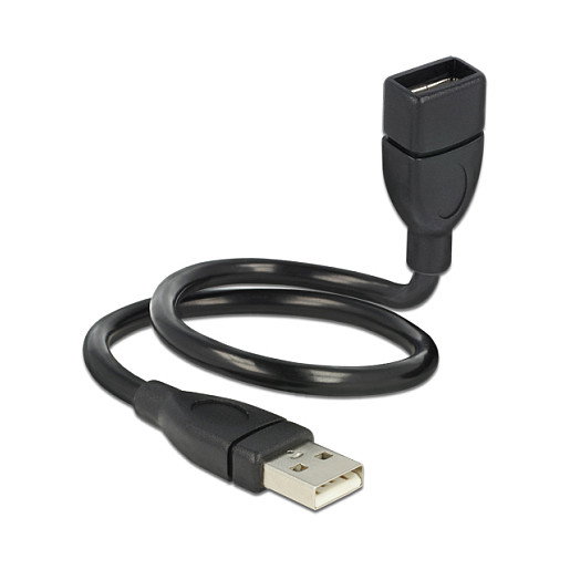 DeLOCK Cable USB 2.0 Tipo A Macho a Tipo A Hembra 0,35 m Negro DeLOCK Cable USB 2.0 Tipo A Macho a Tipo A Hembra 0,35 m Negro