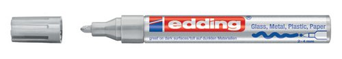 Edding Marcador Permanente 750 Plata Set de 10