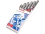 Edding Marcador Permanente 750 Tinta Opaca Plata (Set de 10)