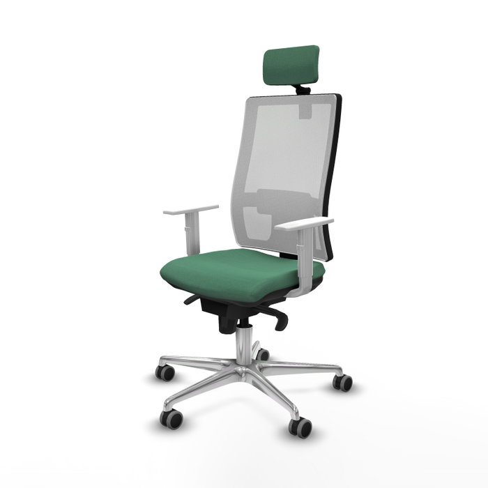 PIQUERAS Y CRESPO Silla de oficina Horna Verde esmeralda y Blanco PIQUERAS Y CRESPO Silla de oficina Horna Verde esmeralda y Blanco