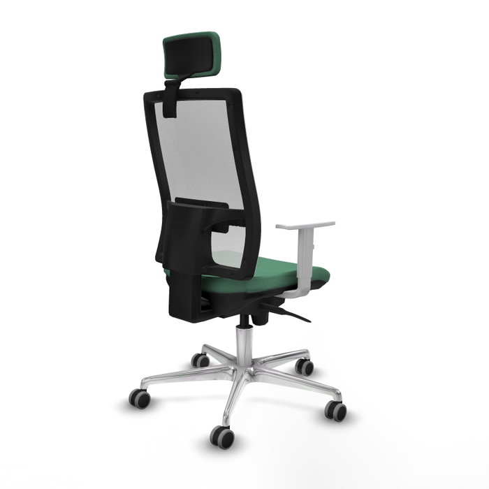 PIQUERAS Y CRESPO Silla de oficina Horna Verde esmeralda y Blanco PIQUERAS Y CRESPO Silla de oficina Horna Verde esmeralda y Blanco