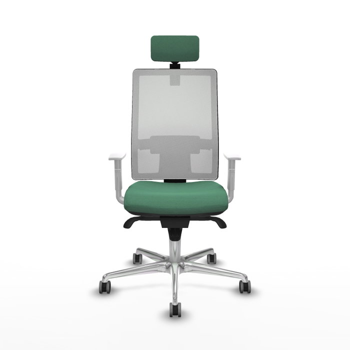 PIQUERAS Y CRESPO Silla de oficina Horna Verde esmeralda y Blanco PIQUERAS Y CRESPO Silla de oficina Horna Verde esmeralda y Blanco
