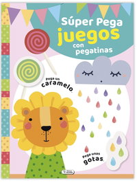 SALDAÑA, Super pega juegos con pegatinas (Rosa)