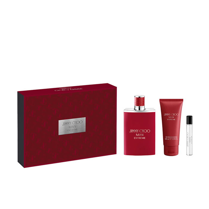 Jimmy Choo Man Extreme Eau de Parfum Vaporizador 100 ml + 7,5 ml + Gel de Ducha 100 ml - Set de Regalo de 3 Piezas