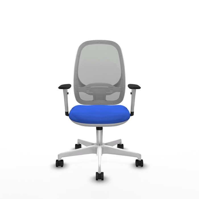 PIQUERAS Y CRESPO Silla de oficina Cilanco con mecanismo Sincro, Azul y Gris