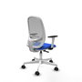 PIQUERAS Y CRESPO Silla de oficina Cilanco con mecanismo Sincro, Azul y Gris