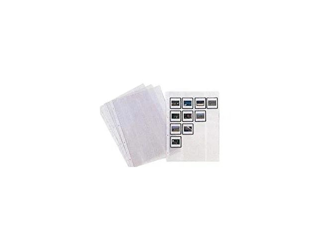 Funda Pardo Folio 4 Taladros 200 Micras Lomo Reforzado para 20 Diapositivas Copysafe