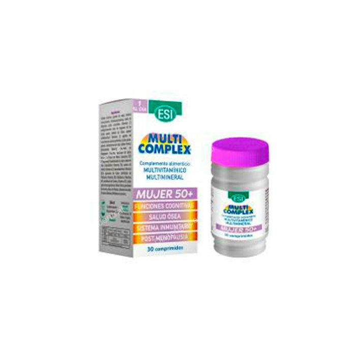 TREPATDIET-ESI Multi Complex Mujer +50 - Suplemento Vitaminas y Minerales para Menopausia - 30 Comprimidos TREPATDIET-ESI Multi Complex Mujer +50 - Suplemento Vitaminas y Minerales para Menopausia - 30 Comprimidos