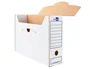 Liderpapel Caja de archivo definitivo tamaño cuarto blanco