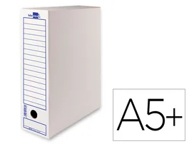 Liderpapel Caja de archivo definitivo tamaño cuarto blanco