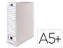 Liderpapel Caja de archivo definitivo tamaño cuarto blanco
