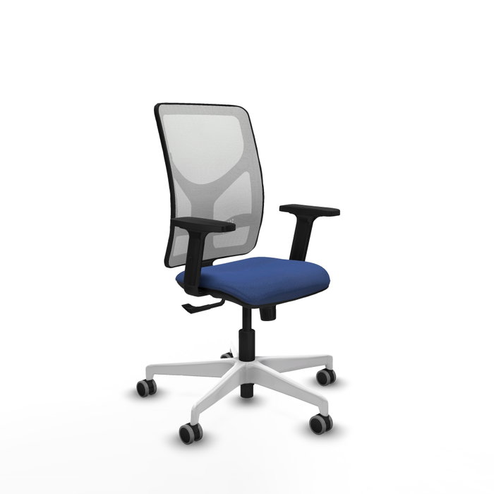PIQUERAS Y CRESPO Silla de oficina Motilla con mecanismo Sincro, Azul marino y Blanco PIQUERAS Y CRESPO Silla de oficina Motilla con mecanismo Sincro, Azul marino y Blanco