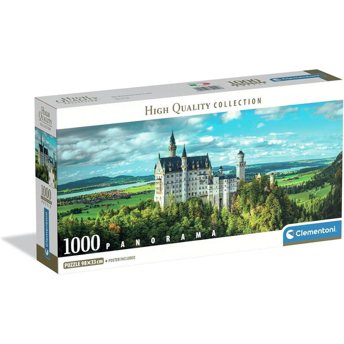 CLEMENTONI Puzzle Panorama The Neuschwanstein Castle 1000 piezas CLEMENTONI Puzzle Panorama The Neuschwanstein Castle 1000 piezas