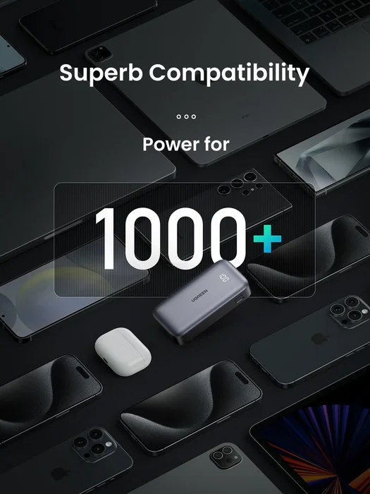 UGREEN Mini Powerbank 10000mAh Carga Rápida 30W Gris UGREEN Mini Powerbank 10000mAh Carga Rápida 30W Gris