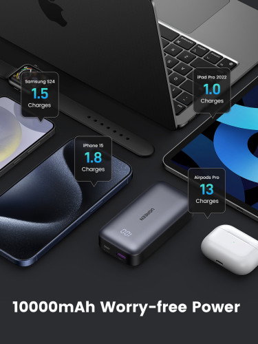 UGREEN 25185 Powerbank Mini 10000mAh Carga Rápida 30W Gris UGREEN 25185 Powerbank Mini 10000mAh Carga Rápida 30W Gris
