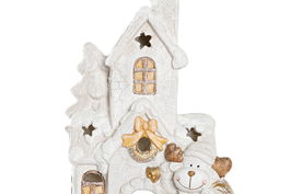 DKD Home Decor Casa Navidad Moderna Blanco 21 x 52 x 32 cm