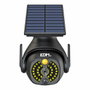 Edm Cámara simulada con aplique solar Negro
