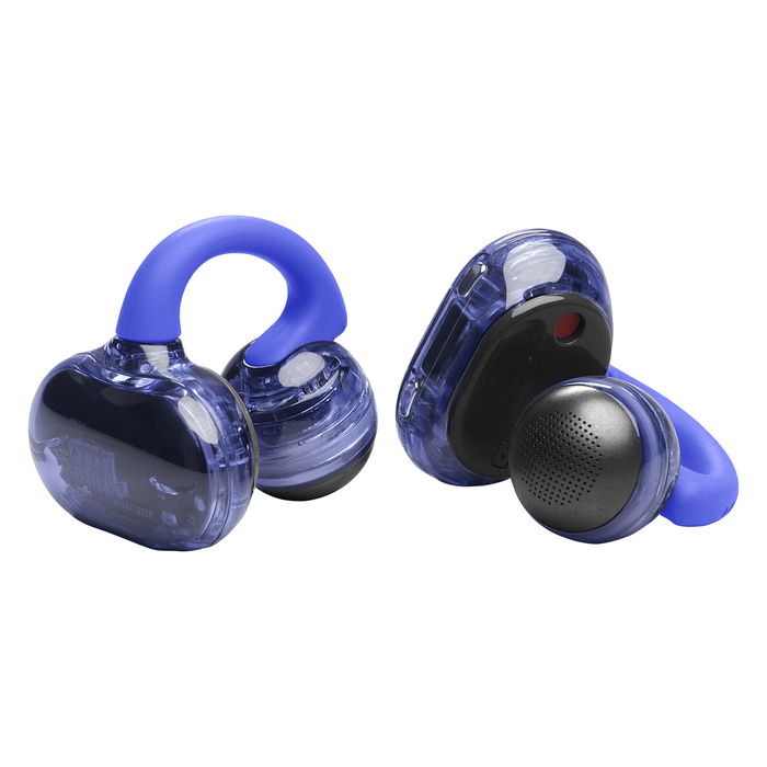 JBL Soundgear Clips - Auriculares deportivos inalámbricos TWS de gancho abiertos, IP54, color azul fantasma, Bluetooth 5.4, batería de hasta 32 horas