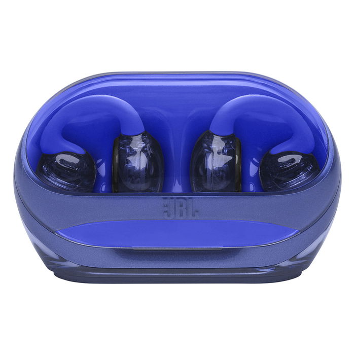 JBL Soundgear Clips - Auriculares deportivos inalámbricos TWS de gancho abiertos, IP54, color azul fantasma, Bluetooth 5.4, batería de hasta 32 horas