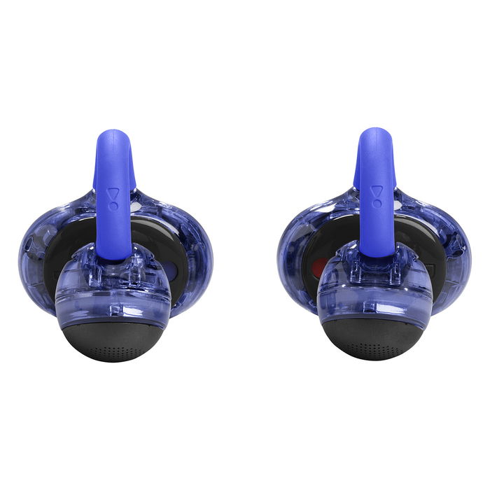 JBL Soundgear Clips - Auriculares deportivos inalámbricos TWS de gancho abiertos, IP54, color azul fantasma, Bluetooth 5.4, batería de hasta 32 horas
