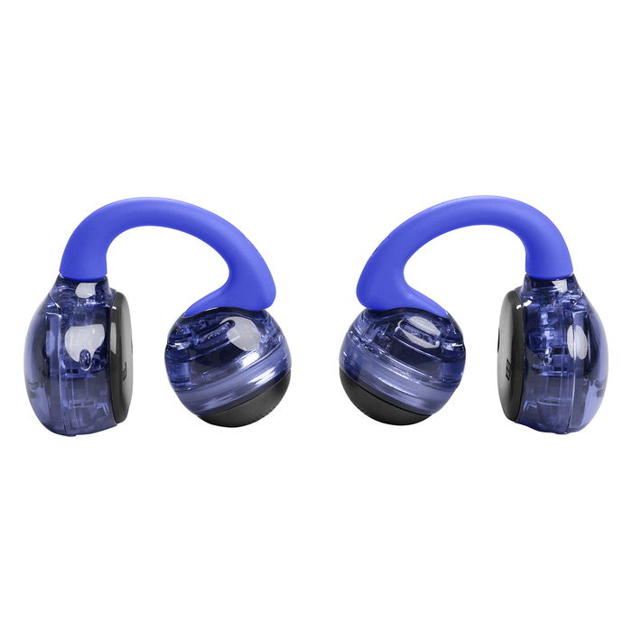 JBL Soundgear Clips - Auriculares deportivos inalámbricos TWS de gancho abiertos, IP54, color azul fantasma, Bluetooth 5.4, batería de hasta 32 horas